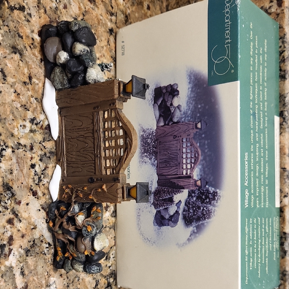 Department 56 Village Accesories - Fieldstone Entry Gate